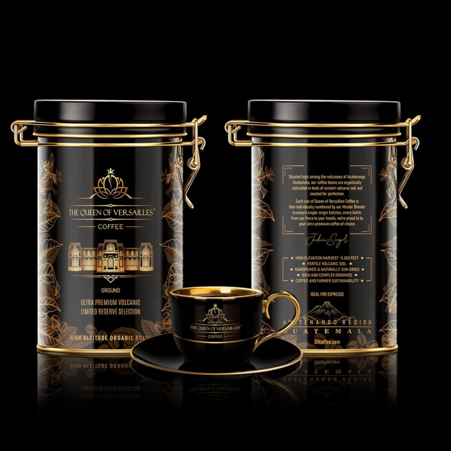 Queen of Versailles Ultra Premium Volcanic Ground Arabica Coffee-ESPRESSO 250g (8.8oz)