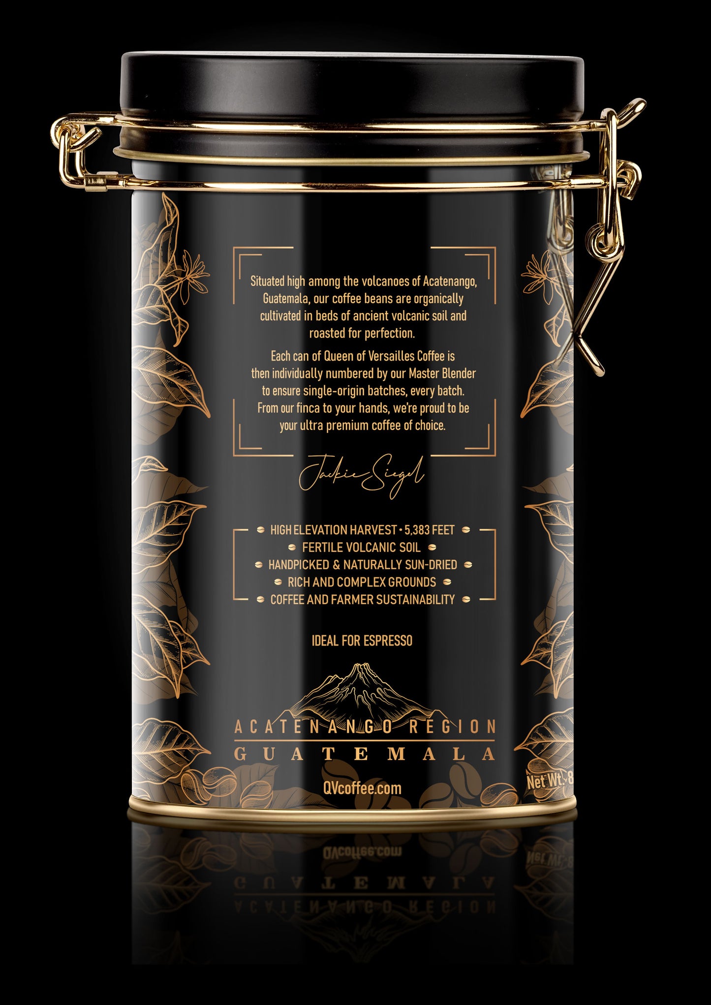Queen of Versailles Ultra Premium Volcanic Ground Arabica Coffee-ESPRESSO 250g (8.8oz)